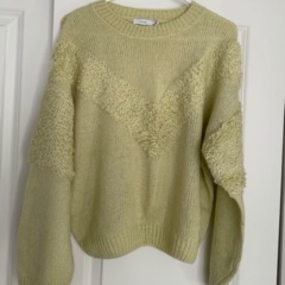 *BRAND NEW* Lush FRESH APPROACH TEXTURED SWEATER - Bright Yellow/Green - Size M - Picture 1 of 4